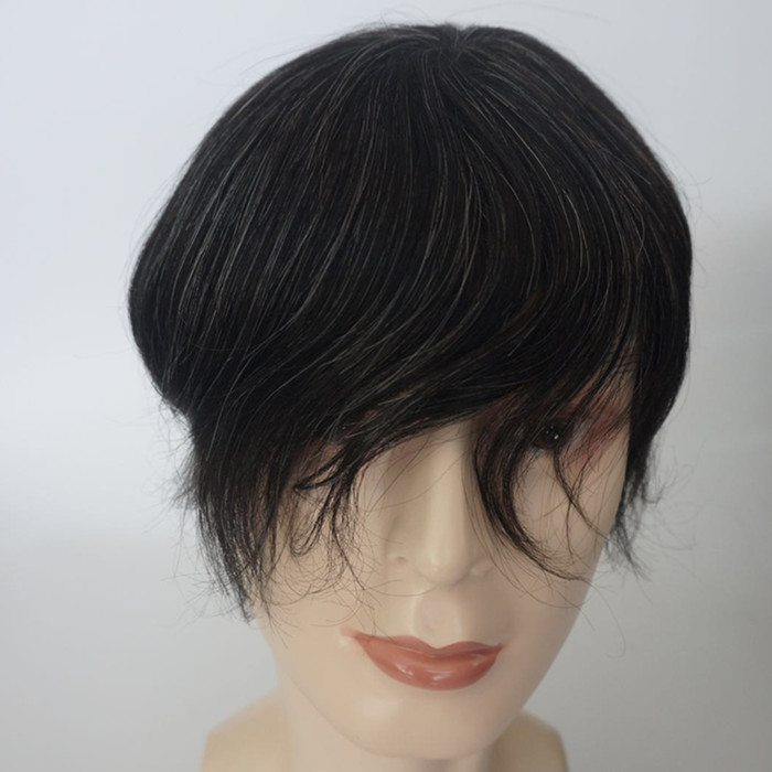 Man Toupee large stock black color and mix grey hair instock warmest welcome visit us JF320